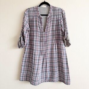 CP Shades Regina Plaid Tunic Dress size Small